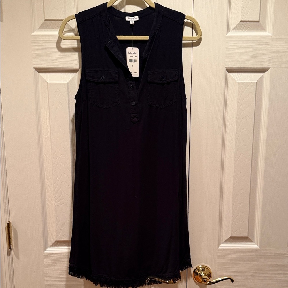 Splendid Navy Sleeveless Shift Dress